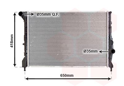 Radiators, Motora dzesēšanas sistēma VAN WEZEL 01002083
