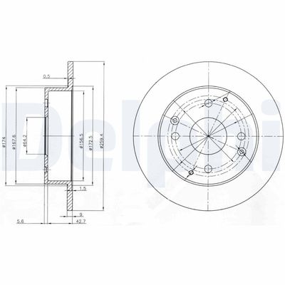 Тормозной диск DELPHI BG3983