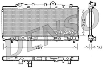 Radiators, Motora dzesēšanas sistēma DENSO DRM09094