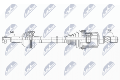 Приводной вал NTY NPW-CH-116