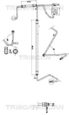 Гидравлический шланг, рулевое управление TRISCAN 8516 29052