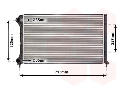 Radiators, Motora dzesēšanas sistēma VAN WEZEL 17002262