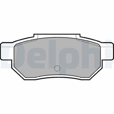 Комплект тормозных колодок, дисковый тормоз DELPHI LP772