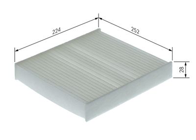 Фильтр, воздух во внутренном пространстве BOSCH 1 987 435 169