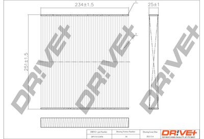 Фильтр, воздух во внутренном пространстве Dr!ve+ DP1110.12.0054