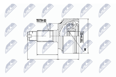 Шарнирный комплект, приводной вал NTY NPZ-HD-058