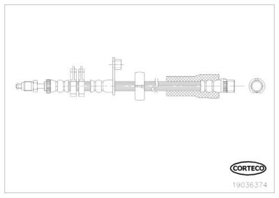 Bremžu šļūtene CORTECO 19036374