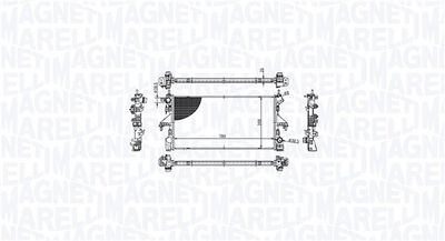 Radiators, Motora dzesēšanas sistēma MAGNETI MARELLI 350213213100