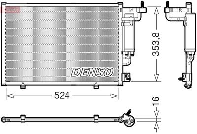 Конденсатор, кондиционер DENSO DCN10059