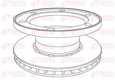 Bremžu diski REMSA NCA1077.20