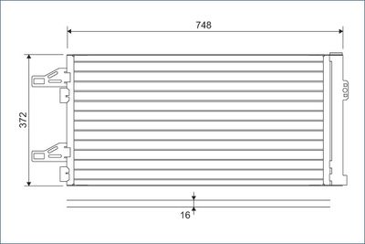 Конденсатор, кондиционер VALEO 814085