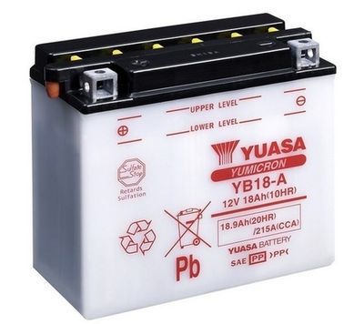 Startera akumulatoru baterija YUASA YB18-A