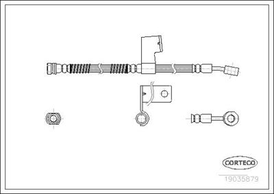 Тормозной шланг CORTECO 19035879