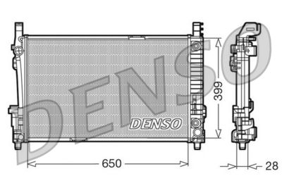 Radiators, Motora dzesēšanas sistēma DENSO DRM17013