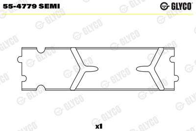 Втулка подшипника, шатун GLYCO 55-4779 SEMI
