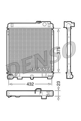 Radiators, Motora dzesēšanas sistēma DENSO DRM05030