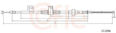 Тросик, cтояночный тормоз COFLE 92.17.2296