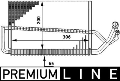 Испаритель, кондиционер MAHLE AE 56 000P