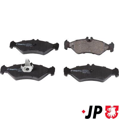 Bremžu uzliku kompl., Disku bremzes JP GROUP 1163708110
