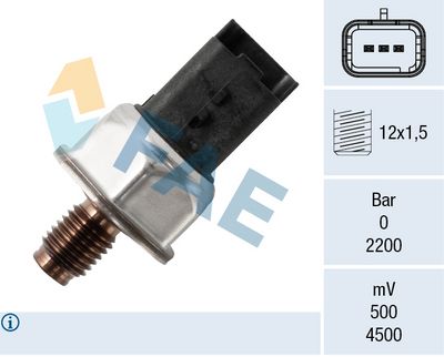 Датчик, давление подачи топлива FAE 15626