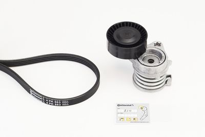 Ķīļrievu siksnu komplekts CONTINENTAL CTAM 4PK863K1