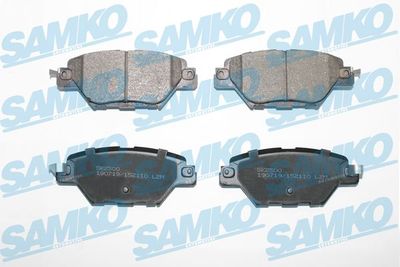 Комплект тормозных колодок, дисковый тормоз SAMKO 5SP2110