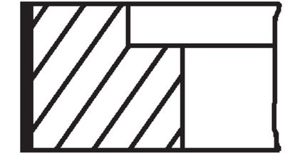 Комплект поршневых колец MAHLE 034 89 N2