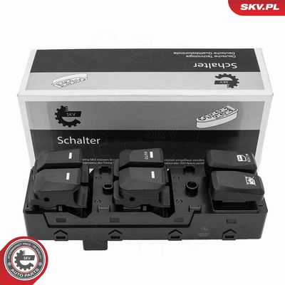 Выключатель, стеклолодъемник ESEN SKV 37SKV207