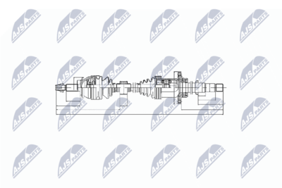 Piedziņas vārpsta NTY NPW-TY-063