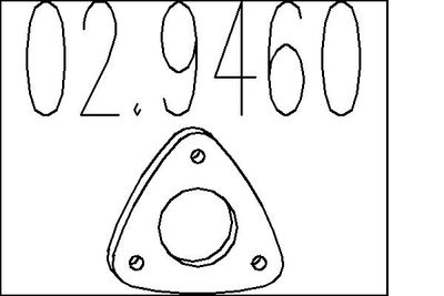 Прокладка, труба выхлопного газа MTS 02.9460