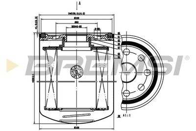 Eļļas filtrs BREMSI FL1476