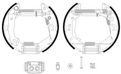 Bremžu loku komplekts HELLA PAGID 8DB 355 038-161