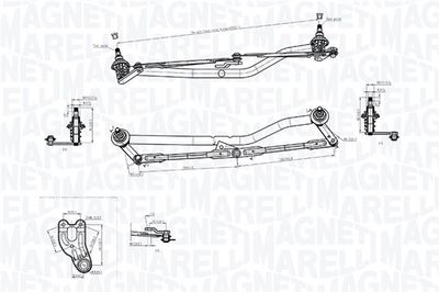 Система тяг и рычагов привода стеклоочистителя MAGNETI MARELLI 085570787010