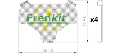 Pretčīkstēšanas plēve, Bremžu uzlikas FRENKIT 940316