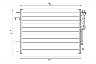 Конденсатор, кондиционер VALEO 822624
