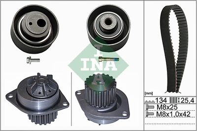 Ūdenssūknis + Zobsiksnas komplekts Schaeffler INA 530 0055 30