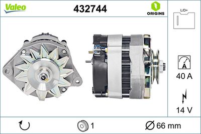 Генератор VALEO 432744