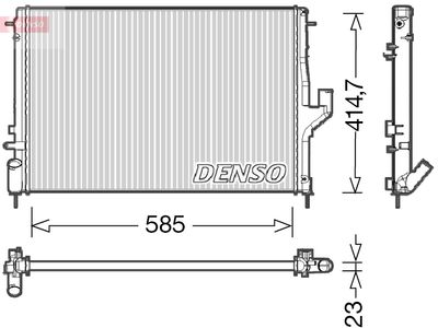 Radiators, Motora dzesēšanas sistēma DENSO DRM37001