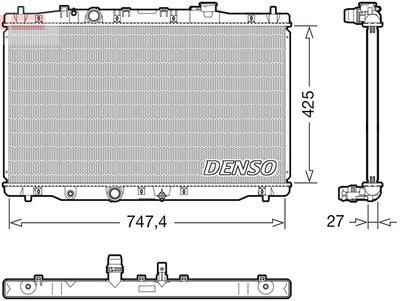 Radiators, Motora dzesēšanas sistēma DENSO DRM40054