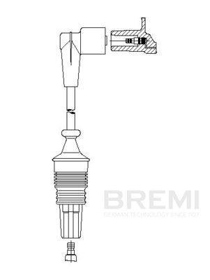 Augstsprieguma vads BREMI 363/100