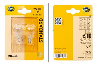 Лампа накаливания, фонарь указателя поворота HELLA 8GA 008 892-003