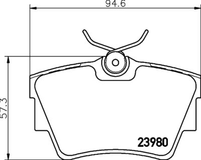 Комплект тормозных колодок, дисковый тормоз HELLA PAGID 8DB 355 010-761