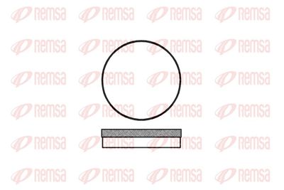 Bremžu uzliku kompl., Disku bremzes REMSA 0070.00