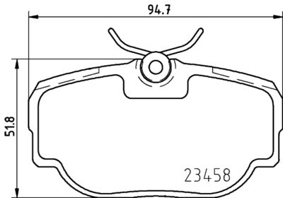 Bremžu uzliku kompl., Disku bremzes HELLA PAGID 8DB 355 009-541