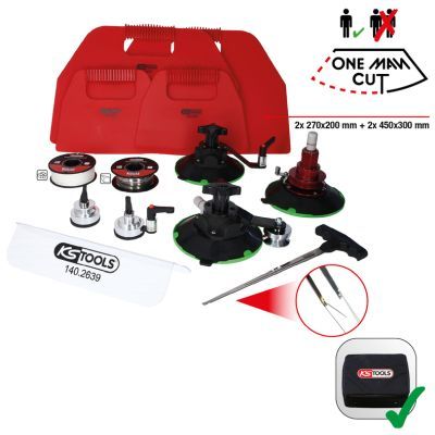 Stikla izgriešanas ierīce KS TOOLS 140.2630