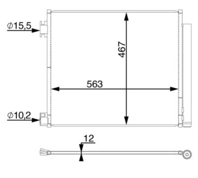 Конденсатор, кондиционер MAHLE AC 78 000S