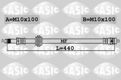 Тормозной шланг SASIC 6606244