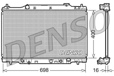 Radiators, Motora dzesēšanas sistēma DENSO DRM40016