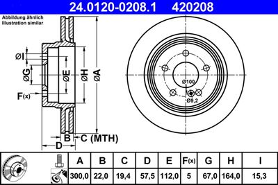 Тормозной диск ATE 24.0120-0208.1