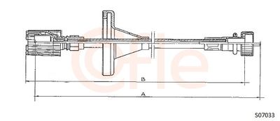 Тросик спидометра COFLE 92.S07033